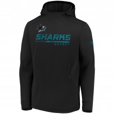 Толстовка с капюшоном San Jose Sharks Authentic Pro Locker Room - Black