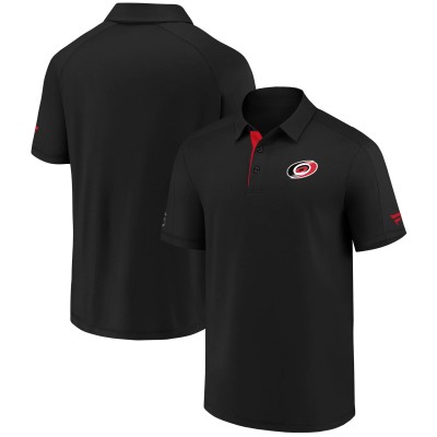 Поло Carolina Hurricanes Fanatics Black Authentic Pro Locker Room