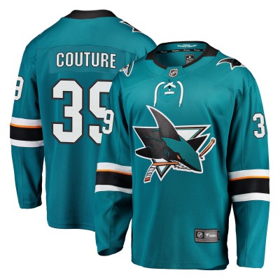 Джерси San Jose Sharks Logan Couture Fanatics Teal Breakaway