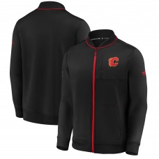 Calgary Flames Authentic Pro Locker Room Full-Zip Jacket - Black