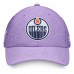 Бейсболка Edmonton Oilers Fanatics Heather Purple 2020 Hockey Fights Cancer