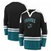 Футболка с длинным рукавом San Jose Sharks Iconic Slapshot - Black/Teal