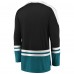 Футболка с длинным рукавом San Jose Sharks Iconic Slapshot - Black/Teal