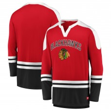 Футболка с длинным рукавом Chicago Blackhawks Iconic Slapshot - Red/Black