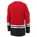 Футболка с длинным рукавом Chicago Blackhawks Iconic Slapshot - Red/Black - оригинальные футболки Чикаго Блэкхокс