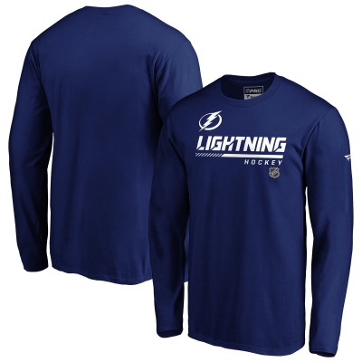 Футболка Tampa Bay Lightning Fanatics Blue Authentic Pro Core Collection Prime Long Sleeve