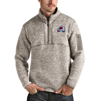 Кофта на молнии Colorado Avalanche Antigua Fortune - Oatmeal