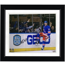 Фото с автографом New York Rangers Adam Fox Fanatics Authentic 8 x 10 Blue Jersey Goal Celebration