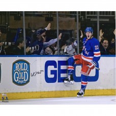 Autographed New York Rangers Adam Fox Fanatics Authentic 16 x 20 Blue Jersey Goal Celebration Photograph Autographed New York Rangers Adam Fox Fanatics Authentic 16 x 20 Blue Jersey Goal Celebration Photograph