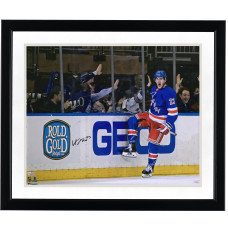 Фото с автографом New York Rangers Adam Fox Fanatics Authentic 16 x 20 Blue Jersey Goal Celebration