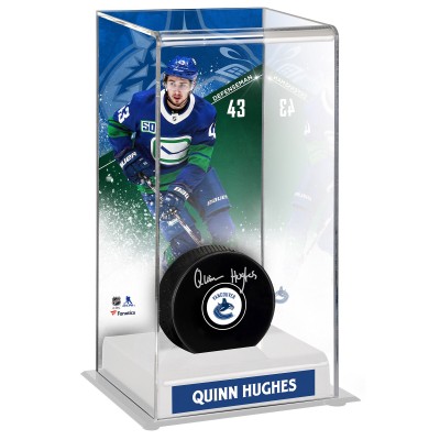 Шайба Шайба с автографом Quinn Hughes Vancouver Canucks Fanatics Authentic Autographed with Deluxe Tall