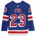 Игровая джерси Autographed New York Rangers Adam Fox Fanatics Authentic Blue Adidas Authentic