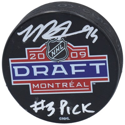 Шайба с автографом Matt Duchene Nashville Predators Fanatics Authentic Autographed 2009 NHL Draft Logo with #3 Pick Inscription
