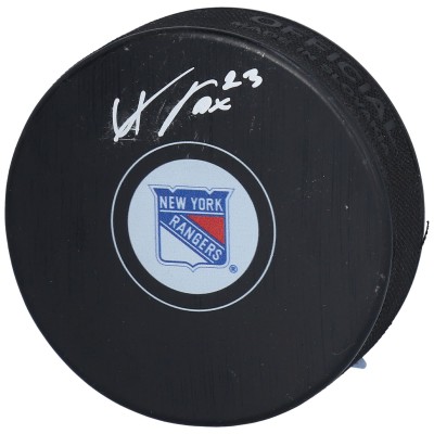 Autographed New York Rangers Adam Fox Fanatics Authentic Hockey Puck