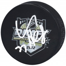 Шайба с автографом Connor Hellebuyck Winnipeg Jets Fanatics Authentic Autographed 2012 NHL Draft Logo