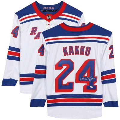 Autographed New York Rangers Kaapo Kakko Fanatics Authentic White Fanatics Breakaway Jersey