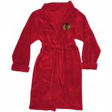 Chicago Blackhawks The Northwest Company Red Silk Touch Bath Robe