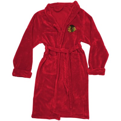 Chicago Blackhawks The Northwest Company Red Silk Touch Bath Robe