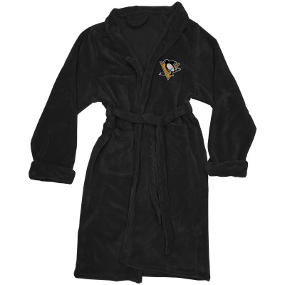 Pittsburgh Penguins The Northwest Company Black Silk Touch Bath Robe