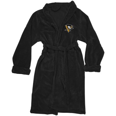 Банный халат Pittsburgh Penguins The Northwest Company Silk Touch - Black