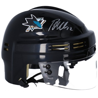 Шлем с автографом Patrick Marleau San Jose Sharks Fanatics Authentic Black Mini
