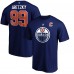 Edmonton Oilers Wayne Gretzky Fanatics Royal Authentic Stack Retired Player Name & Number T-Shirt
