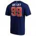 Edmonton Oilers Wayne Gretzky Fanatics Royal Authentic Stack Retired Player Name & Number T-Shirt
