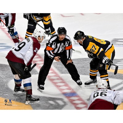 Unsigned Pittsburgh Penguins Sidney Crosby & Nathan MacKinnon Fanatics Authentic Faceoff Photograph