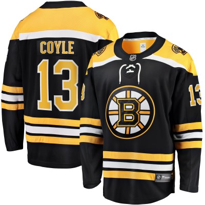 Игровая джерси Charlie Coyle Boston Bruins Fanatics Branded Home Premier Breakaway - Black - оригинальные хоккейные джерси Бостон Брюинз