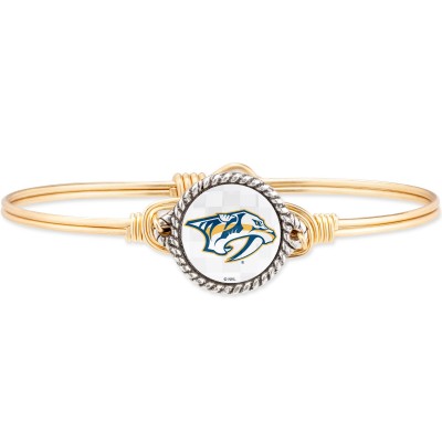 Браслет Nashville Predators Luca + Danni Womens Brass Tone Bangle