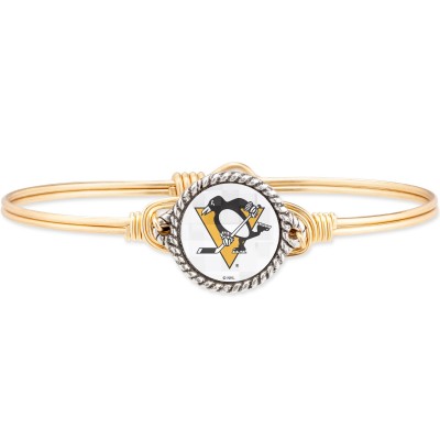 Браслет Pittsburgh Penguins Luca + Danni Womens Brass Tone Bangle