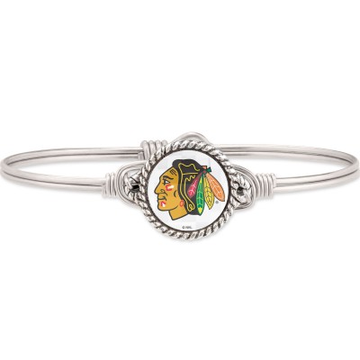 Браслет Chicago Blackhawks Luca + Danni Womens Silver Bangle