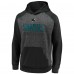 Толстовка San Jose Sharks Fanatics Heathered Charcoal/Black Game Day Ready Chiller Fleece Raglan