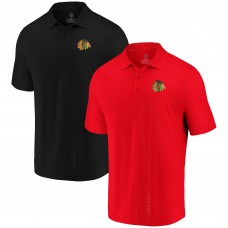 Набор из двух футболок поло Chicago Blackhawks - Red/Black