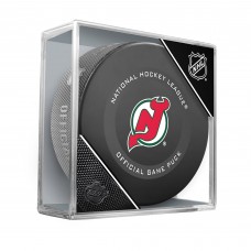 New Jersey Devils Fanatics Authentic Unsigned InGlasCo 2019 Model Alternate Logo Official Game Puck