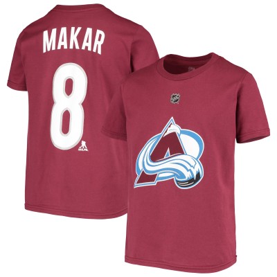 Футболка Cale Makar Colorado Avalanche Youth Player Name & Number - Burgundy