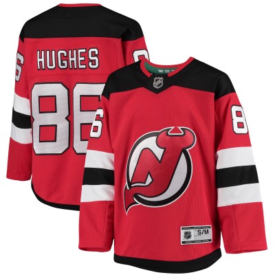 Детская игровая джерси Jack Hughes New Jersey Devils Home Premier - Red
