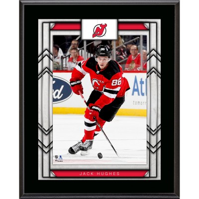 New Jersey Devils Jack Hughes Fanatics Authentic 10.5 x 13 Sublimated Player Plaque