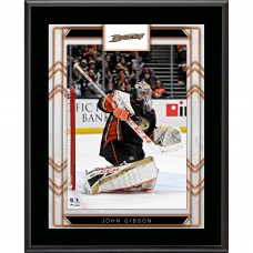 Anaheim Ducks John Gibson Fanatics Authentic 10.5 x 13 Sublimated Player Plaque