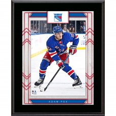 New York Rangers Adam Fox Fanatics Authentic 10.5 x 13 Sublimated Player Plaque New York Rangers Adam Fox Fanatics Authentic 10.5 x 13 Sublimated Player Plaque