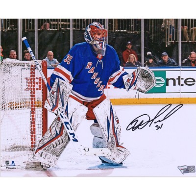 Autographed New York Rangers Igor Shesterkin Fanatics Authentic 8 x 10 NHL Debut Photograph