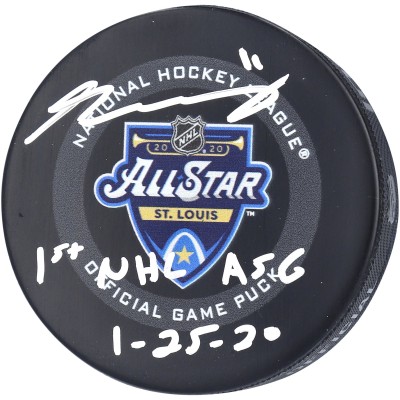 Шайба Travis Konecny Philadelphia Flyers Fanatics Authentic Autographed 2020 NHL All-Star Game Official with 1st NHL ASG 1/25/20 Inscription