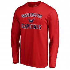 Футболка с длинным рукавом Washington Capitals Team Victory Arch - Red