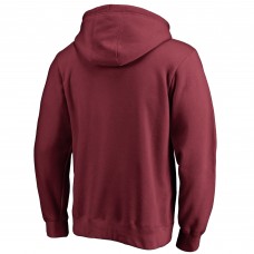 Colorado Avalanche Team Victory Arch Fitted Pullover Hoodie - Burgundy