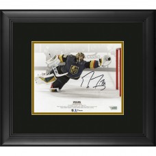 Autographed Vegas Golden Knights Marc-Andre Fleury Fanatics Authentic Framed 8 x 10 Diving Save vs. Toronto Maple Leafs Photograph
