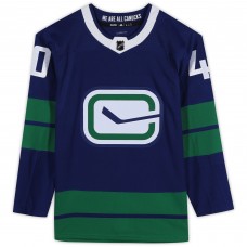 Autographed Vancouver Canucks Elias Pettersson Fanatics Authentic Blue Alternate Adidas Authentic Jersey
