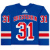 Джерси с автографом New York Rangers Igor Shesterkin Fanatics Authentic Blue Adidas Authentic
