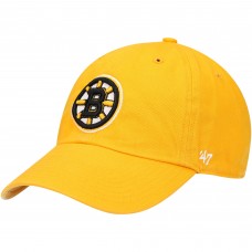 Boston Bruins 47 Clean Up Adjustable Hat - Gold
