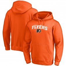 Philadelphia Flyers Team Lockup Fitted Pullover Hoodie - Orange