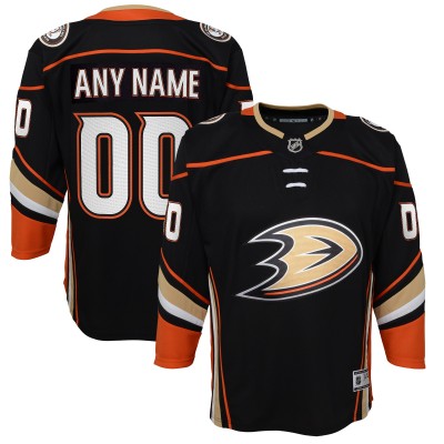 Детская именная игровая джерси Anaheim Ducks Youth Home Premier - Black